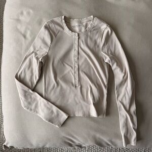 Abercrombie & Fitch Ribbed Henley Top